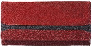 SEGALI Dámska kožená peňaženka 2025 A WO red/black