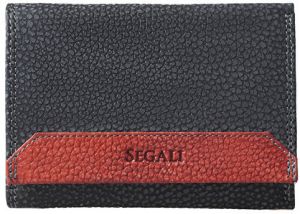 SEGALI Dámska kožená peňaženka 100 black/red