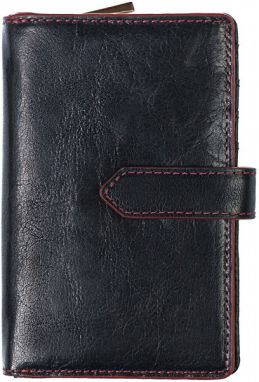 SEGALI Dámska kožená peňaženka 3743 black / red