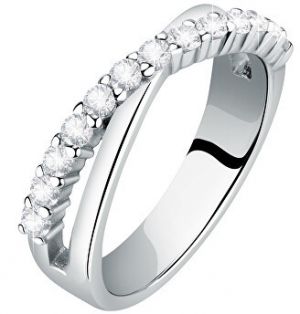 Morellato Elegantný strieborný prsteň so zirkónmi scintilla SAQF151 52 mm