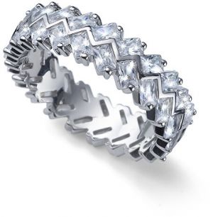 Oliver Weber Originálne strieborný prsteň s kryštálmi Legend 63260 54 mm