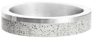 Gravelli Betónový prsteň Edge Slim oceľová / sivá GJRUSSG021 60 mm