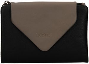 Lagen Dámska kožená peňaženka blc/4750/220 black/taupe