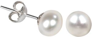 JwL Luxury Pearls Náušnice z pravých bielych perál JL0026