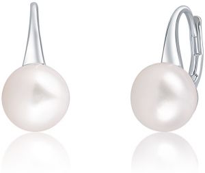 JwL Luxury Pearls Jemné strieborné náušnice s pravou perlou JL0643