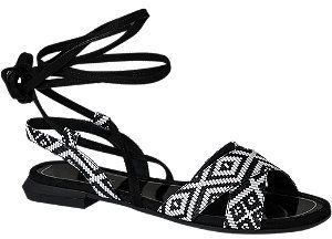 Čierno-biele sandále Catwalk