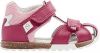 Ružové detské kožené sandále na suchý zips Elefanten galéria