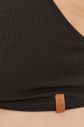 Plavková podprsenka MUUV Ribbon Bralette čierna farba, mäkký košík galéria