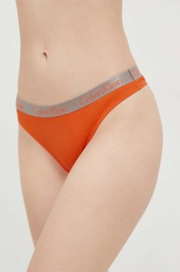 Tangá Calvin Klein Underwear oranžová farba