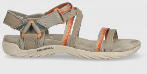 Sandále Merrell dámske, béžová farba