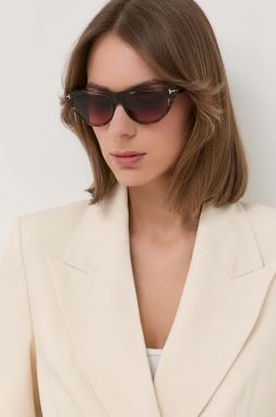 Slnečné okuliare Tom Ford dámske, hnedá farba