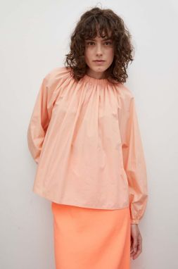 Bavlnená blúzka Drykorn dámska, oranžová farba, jednofarebná