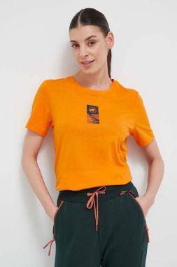 Športové tričko Mammut Core Emblem oranžová farba