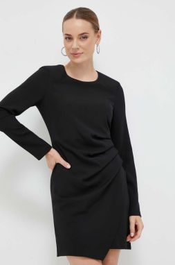 Šaty Silvian Heach čierna farba, mini, priliehavé