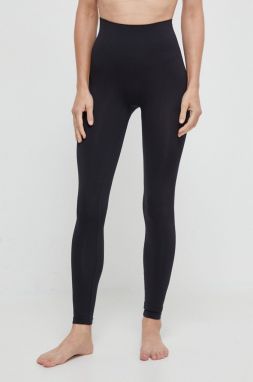 Legíny Calvin Klein dámske, čierna farba, jednofarebné
