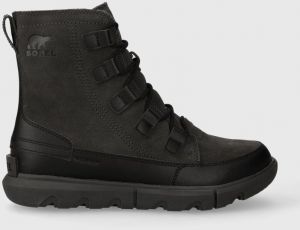 Kožená obuv Sorel EXPLORER NEXT BOOT WP 10 pánske, čierna farba, 2058921010