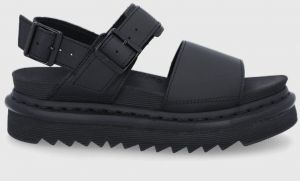 Kožené sandále Dr. Martens Voss DM23802001.Voss-Black, dámske, čierna farba, na platforme