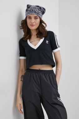 Tričko adidas Originals Adicolor HC2040-BLACK, dámske, čierna farba,