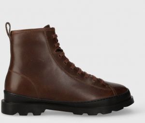 Kožená obuv Camper Brutus pánska, hnedá farba, K300245.026