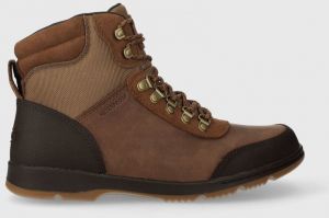 Členkové topánky Sorel ANKENY II HIKER WP 100G pánske, hnedá farba, 2048861242
