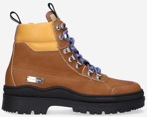 Kožené členkové topánky Filling Pieces Mountain Boot Mix 63325072057-BROWN, pánske, hnedá farba