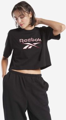 Bavlnené tričko Reebok Classic HS4714-black, čierna farba