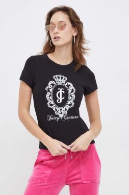Tričko Juicy Couture dámsky, čierna farba