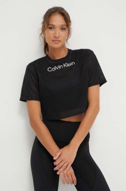 Tréningové tričko Calvin Klein Performance čierna farba