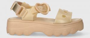 Sandále Melissa MELISSA KICK OFF HOT AD dámske, béžová farba, na platforme, M.33950.O943