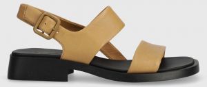 Kožené sandále Camper Dana dámske, hnedá farba, K201486.006