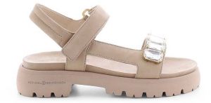 Semišové sandále Kennel & Schmenger Skill M dámske, béžová farba, na platforme, 31-47380