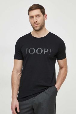 Bavlnené tričko Joop! Alerio pánsky, čierna farba, s potlačou, 3004243110017940