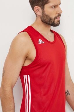 Obojstranné tréningové tričko adidas Performance 3G Speed červená farba, DY6595