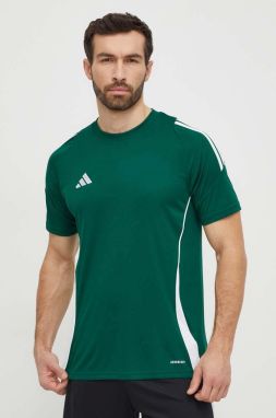 Tréningové tričko adidas Performance Tiro 24 zelená farba, s nášivkou,  IS1017