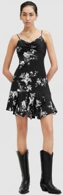 Šaty AllSaints ERICA IONA DRESS čierna farba, mini, áčkový strih, W004DA