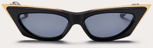 Slnečné okuliare Valentino V - GOLDCUT - I dámske, čierna farba, VLS-113A