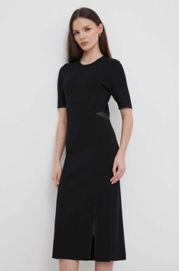 Šaty Dkny čierna farba, mini, priliehavá, P4AUAN33