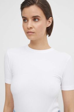 Tričko Calvin Klein dámske,biela farba,K20K206553