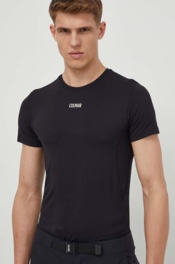 Športové tričko Colmar čierna farba, jednofarebný