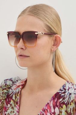 Slnečné okuliare Furla dámske, ružová farba, SFU713_5302AS