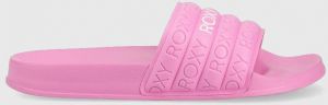 Šľapky Roxy  Slippy dámske, ružová farba, ARJL100999