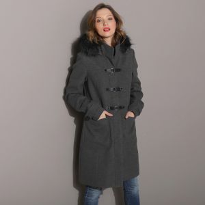 Blancheporte Jednofarebný kabát duffle-coat s kapucňou 
