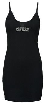 Krátke šaty Converse  DRESS BLACK
