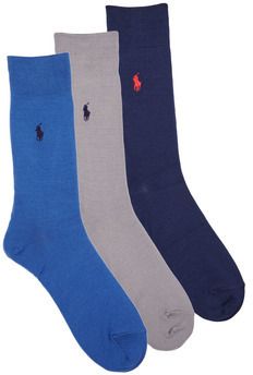Ponožky Polo Ralph Lauren  84023PK-MERC 3PK-CREW SOCK-3 PACK