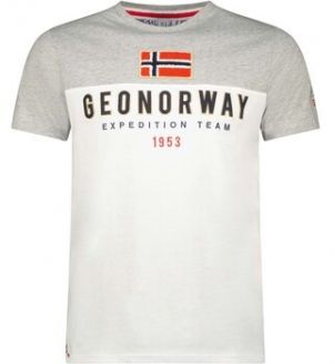 Tričká s krátkym rukávom Geo Norway  SW1276HGNO-BLACK-GREY