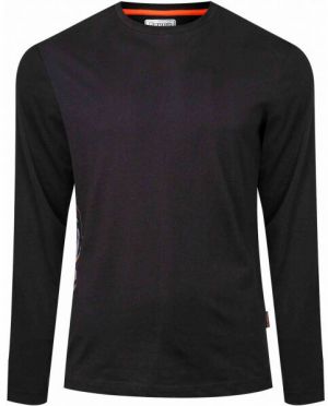 Kappa LOGO MILEV Pánske tričko s dlhým rukávom, čierna, veľkosť