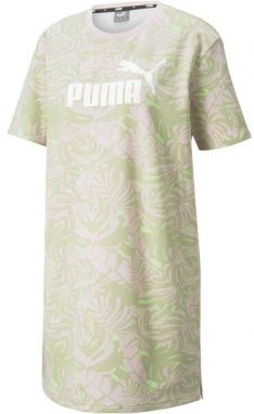 Puma FLORAL VIBES AOP DRESS Dámske šaty, svetlo zelená, veľkosť