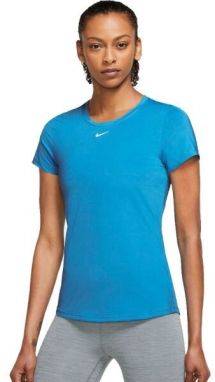 Nike ONE DF SS SLIM TOP W Dámske tréningové tričko, modrá, veľkosť