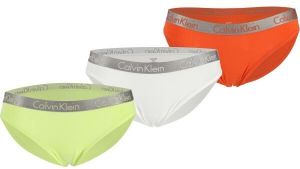 Calvin Klein BIKINI 3PK Dámske nohavičky, oranžová, veľkosť