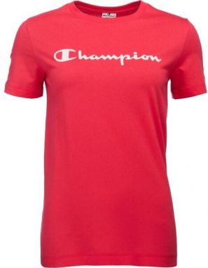 Champion CREWNECK T-SHIRT Dámske tričko, červená, veľkosť